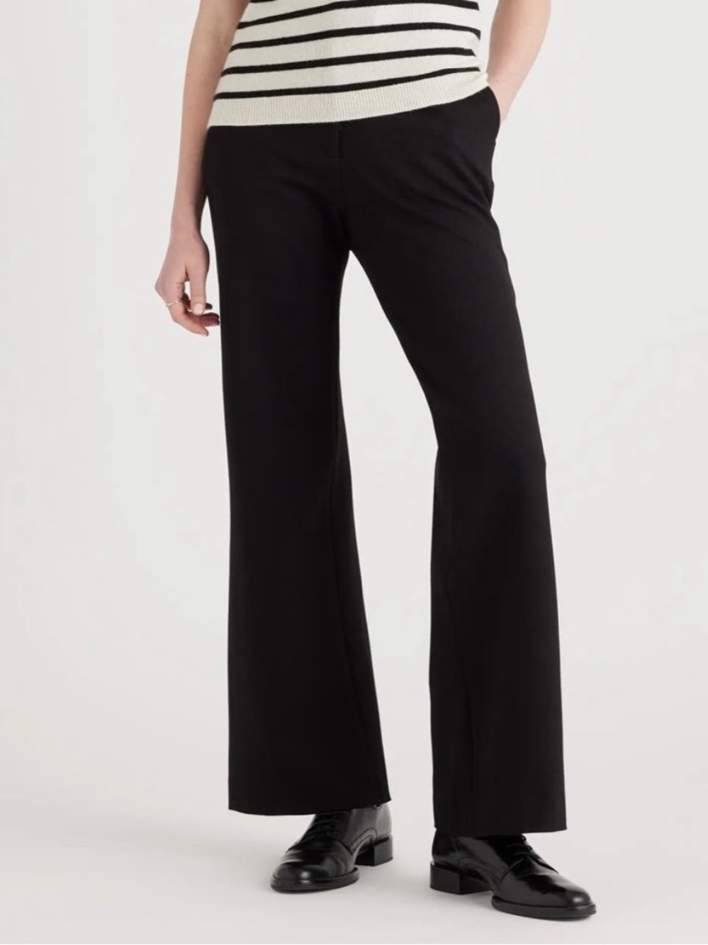 Quince Ultra-Stretch Ponte Trouser Black 10
